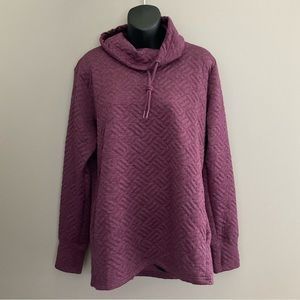RBX Women's Purple Cowl Neck Sweater